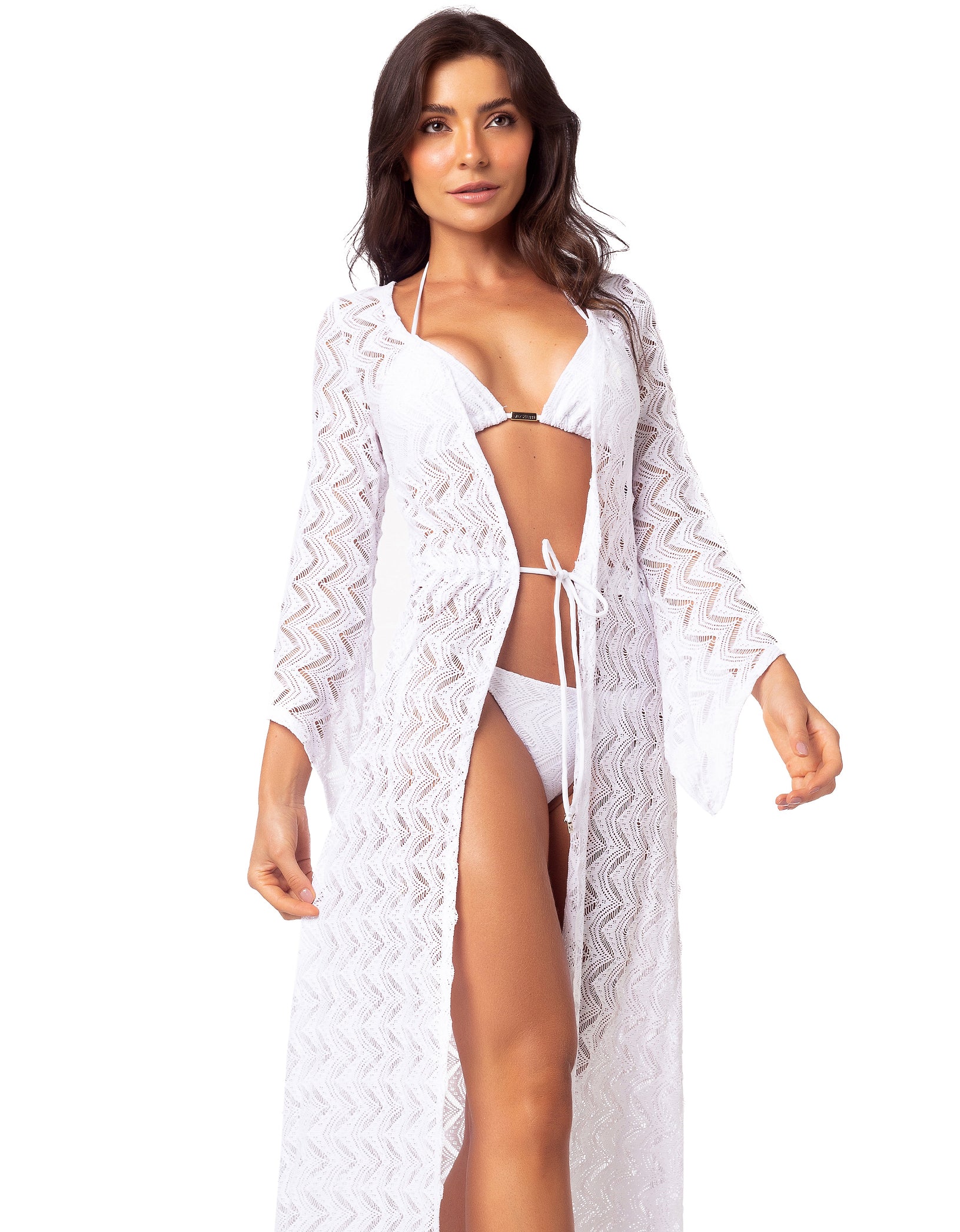 Vestem - Saída De Praia Chemise Renda Branco - SP237.C0001