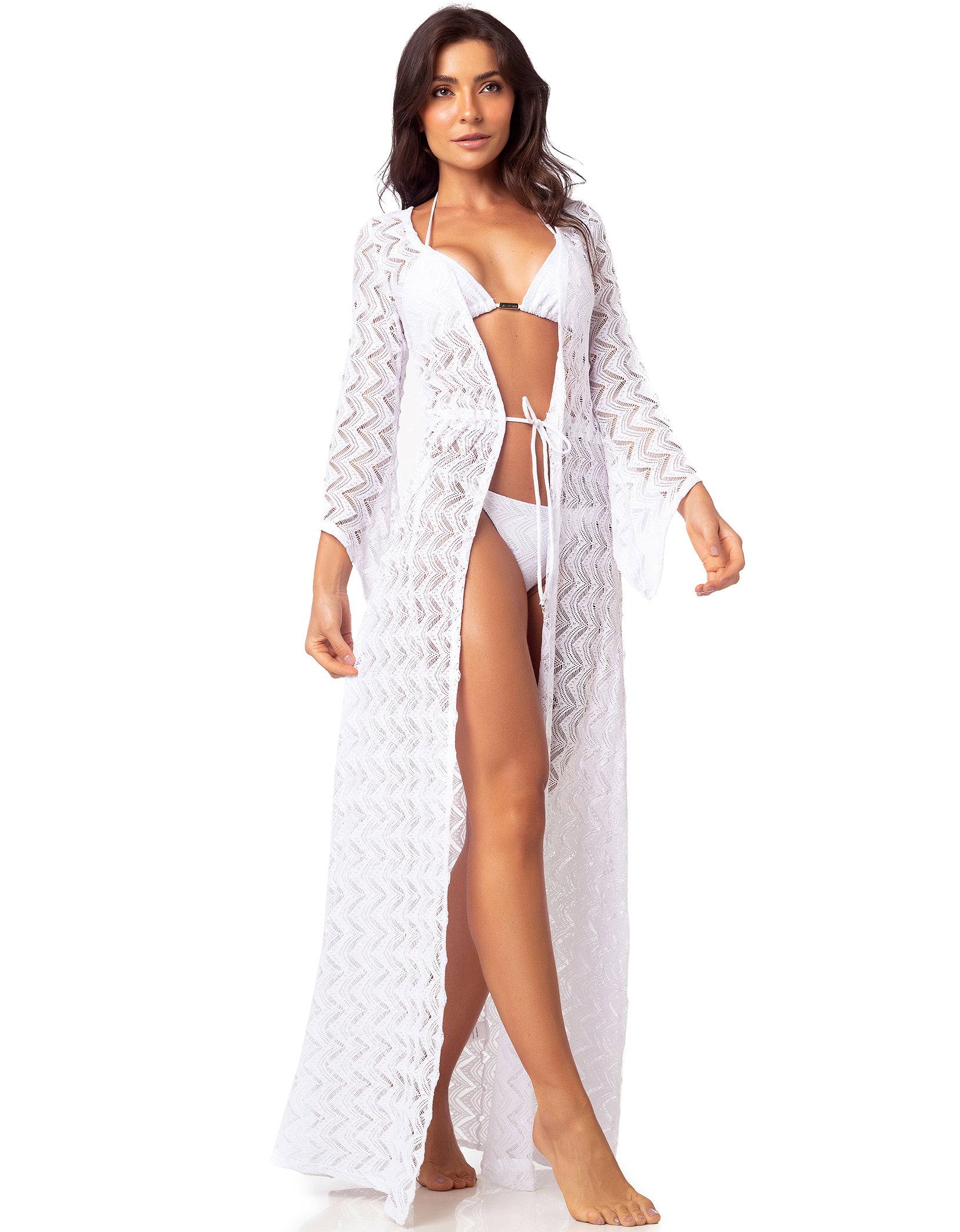 Vestem - Saída De Praia Chemise Renda Branco - SP237.C0001