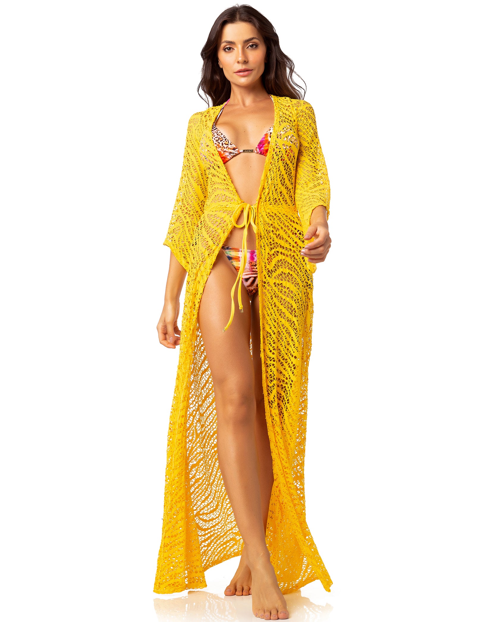 Vestem - Beach Dress Chemise Lace Yellow Gema - SP237.C0005