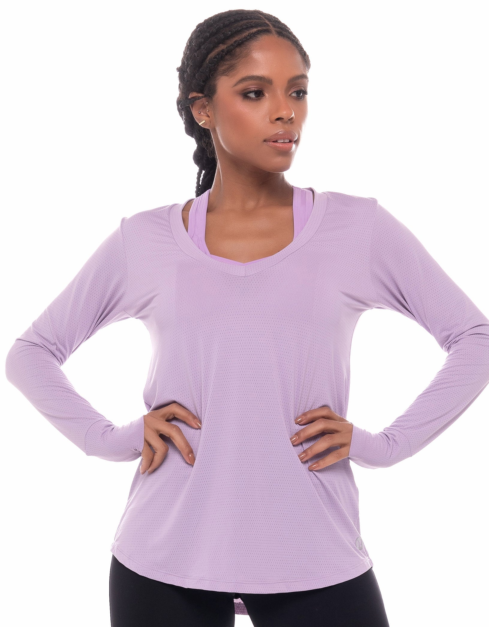 Vestem - Dry Fit Long Sleeve Shirt Janice Lilac Pink - BML16.C0023