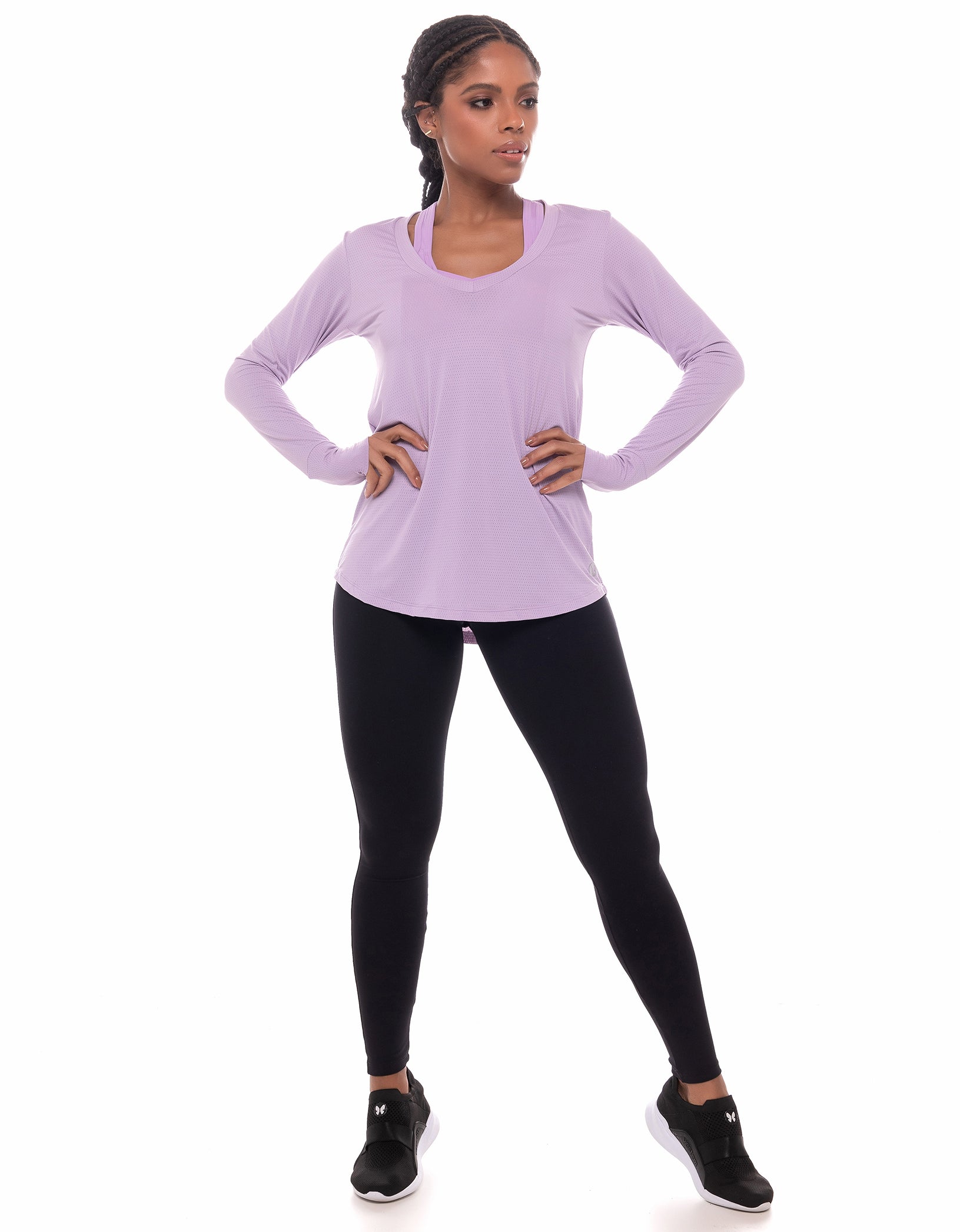 Vestem - Dry Fit Long Sleeve Shirt Janice Lilac Pink - BML16.C0023
