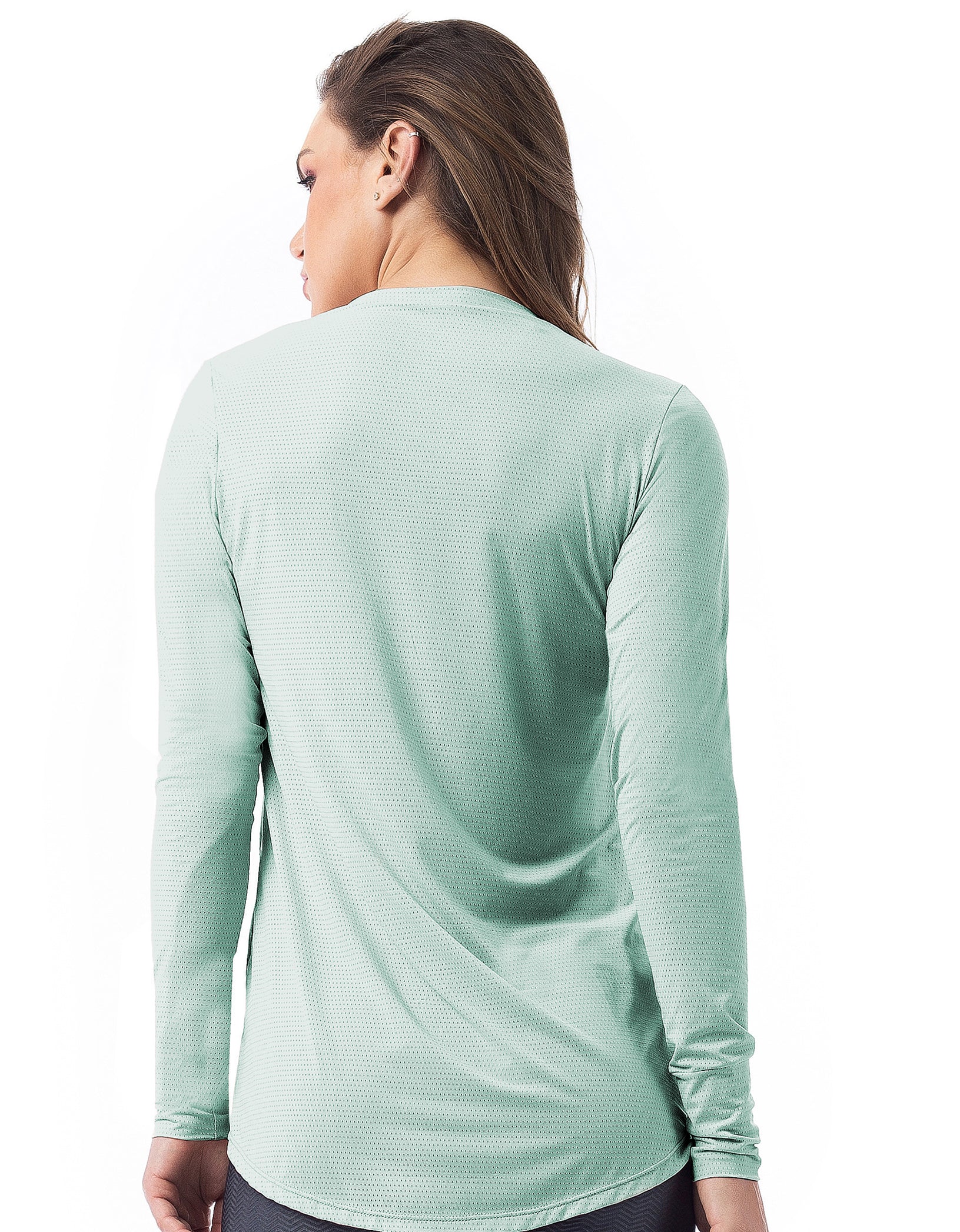 Vestem - Blusa Dry Fit Manga Longa Janice Verde Etero - BML16C0291