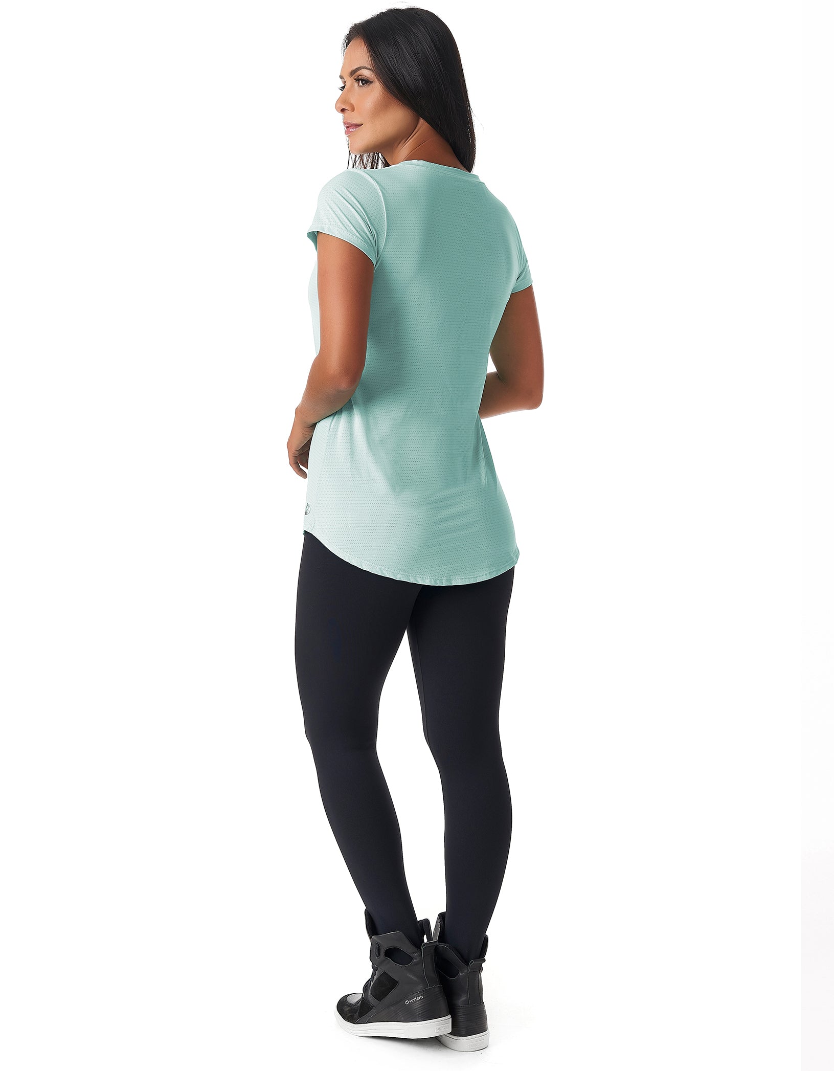 Vestem - Blusa Dry Fit Manga Curta Janice Verde Etero - BMC31.C0291