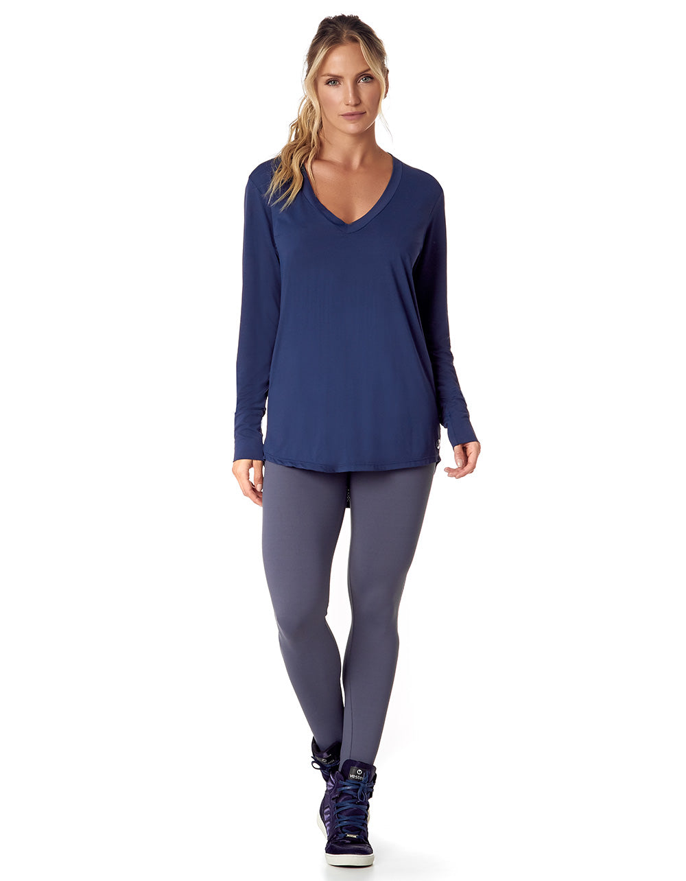 Vestem - Dry Fit Long Sleeve Shirt Janice Navy Blue - BML16.C0028