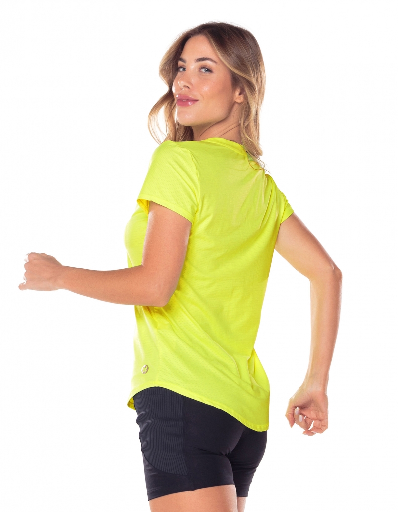 Vestem - Shirt Dry Fit Short Sleeve Janice Yellow Neon - BMC31.C0009