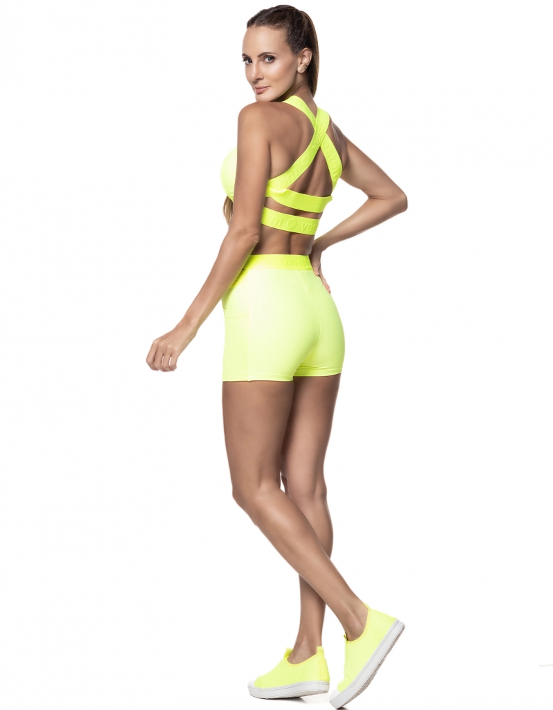 Vestem - Neon Yellow Camouflage Top - TOP508.C0009