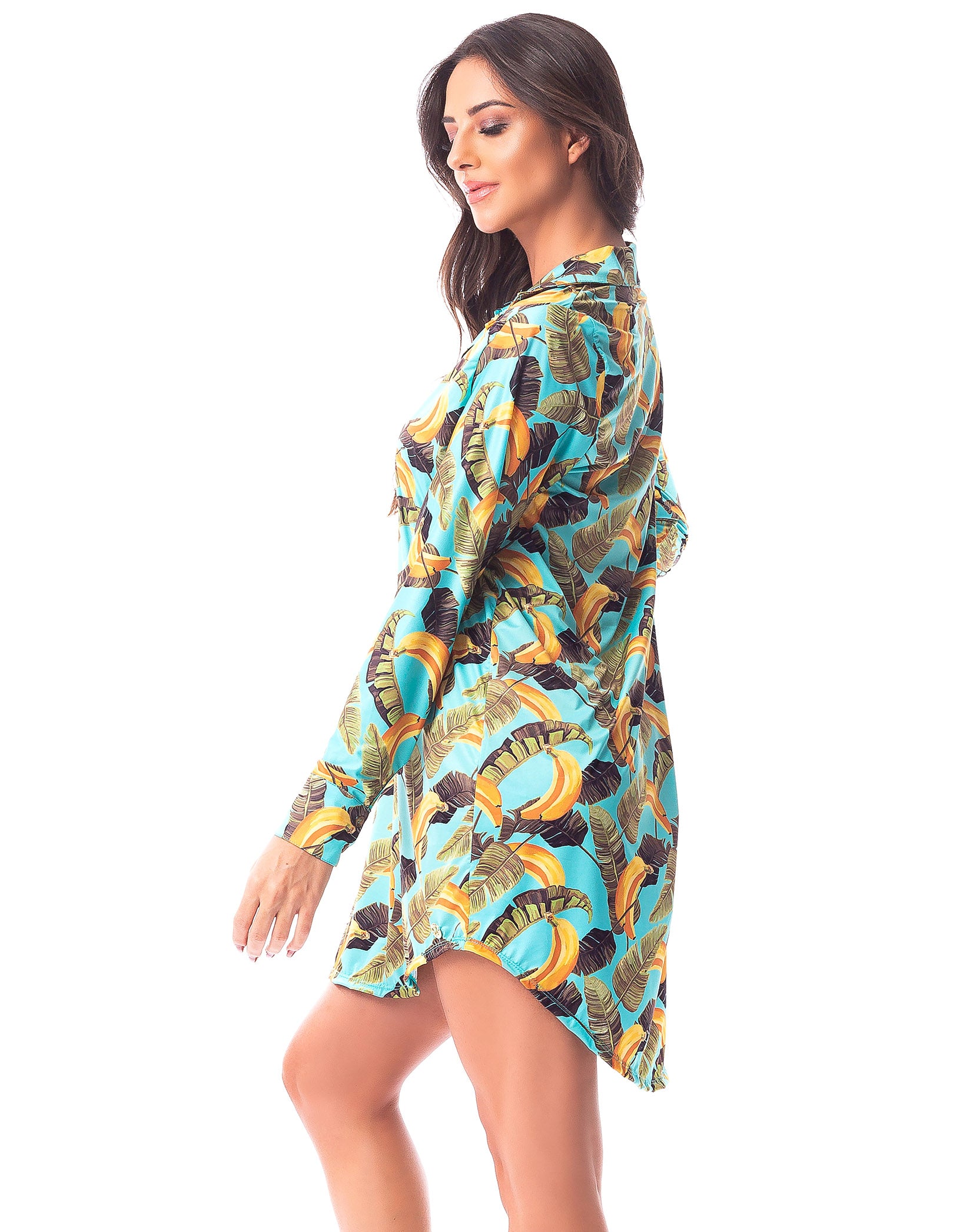 Vestem - Jenifer Tropical Multi Tunic Beach Cover-Up - SP175001