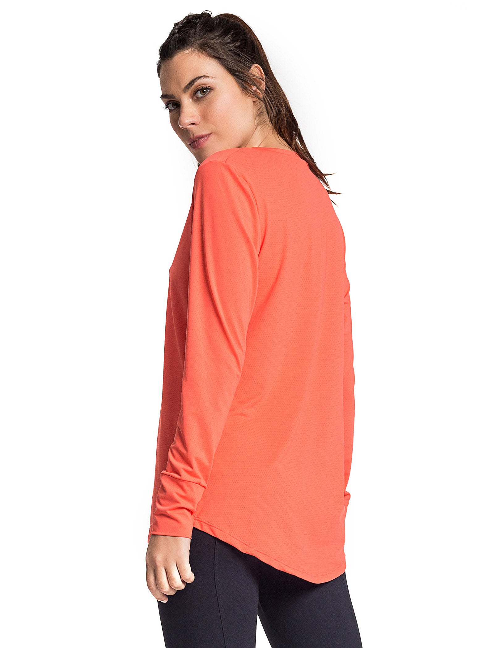 Vestem - Blusa Dry Fit Manga Longa Janice Tabata Laranja - BML16C0155