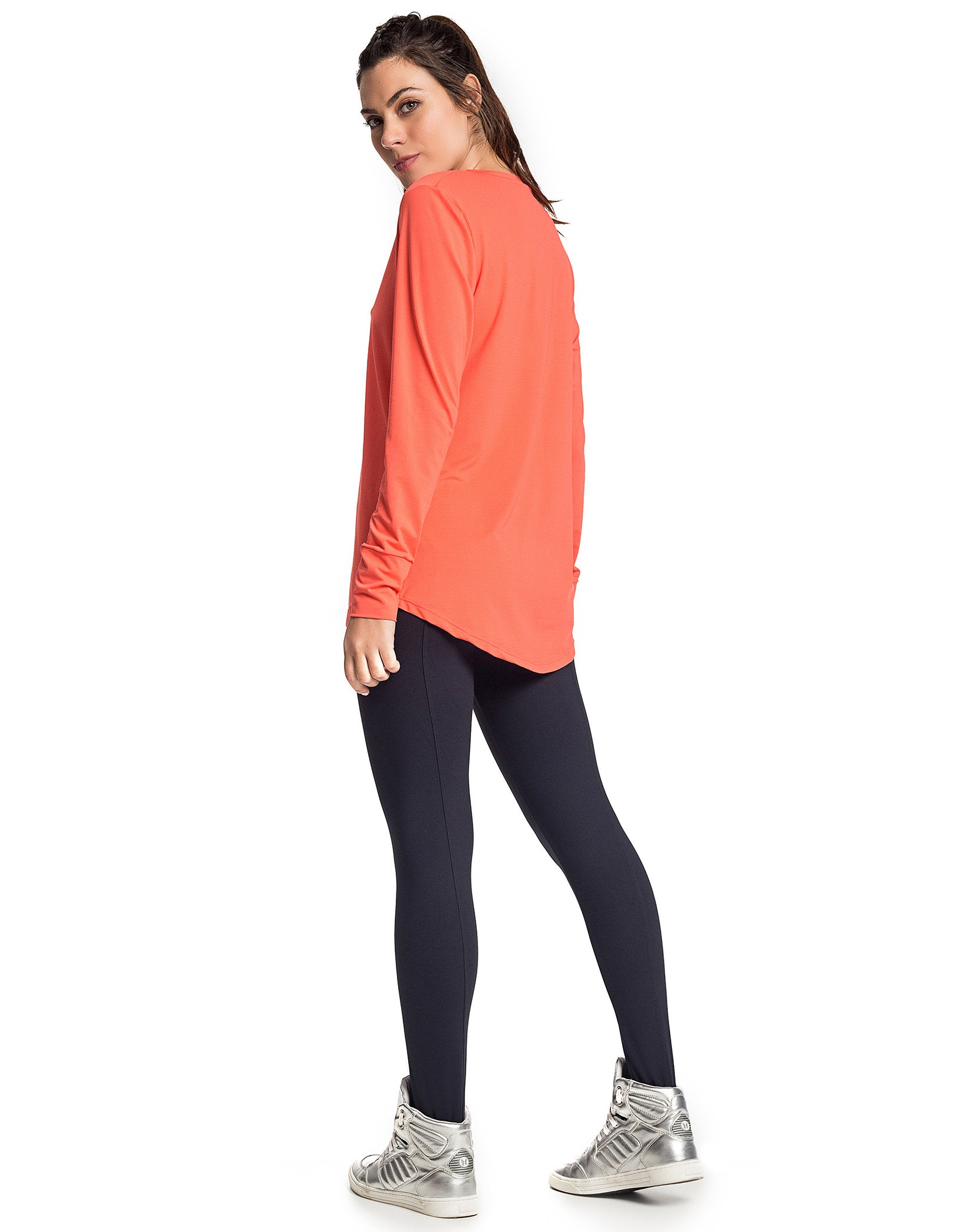 Vestem - Shirt Dry Fit Long Sleeve Janice Tabata Orange - BML16.C0155