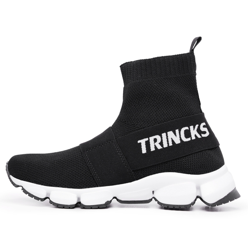 Trincks Calçados - Tênis Meia Unissex Knit Preto - 