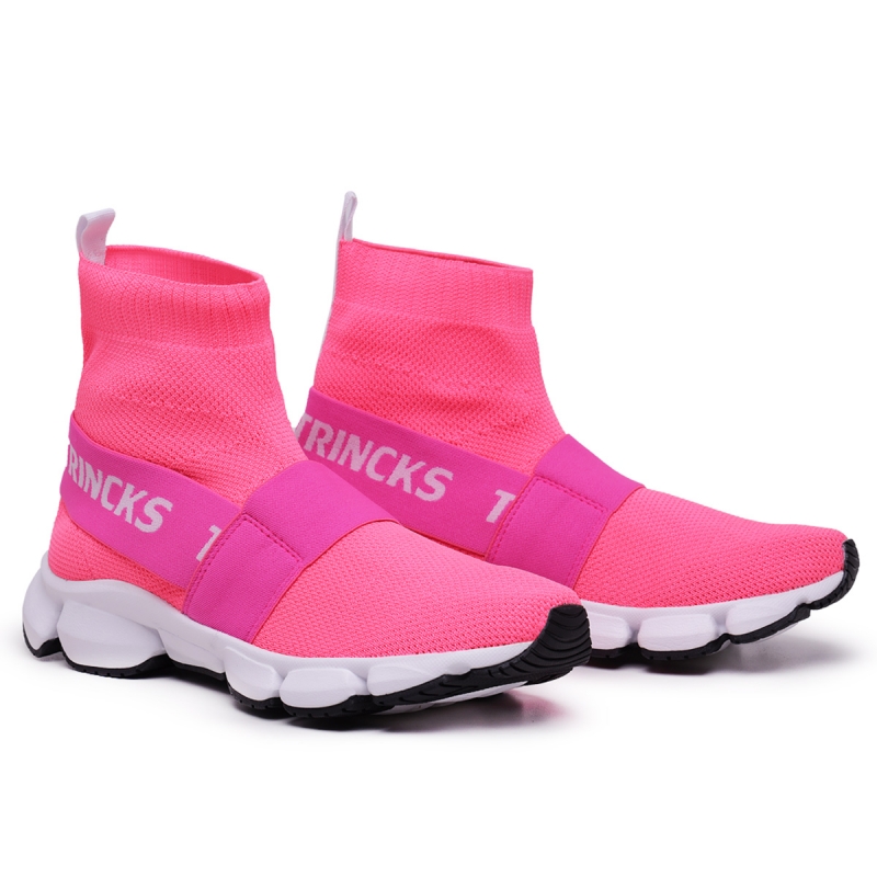 Trincks Calçados - Tennis Socks Unisex Knit Pink - 