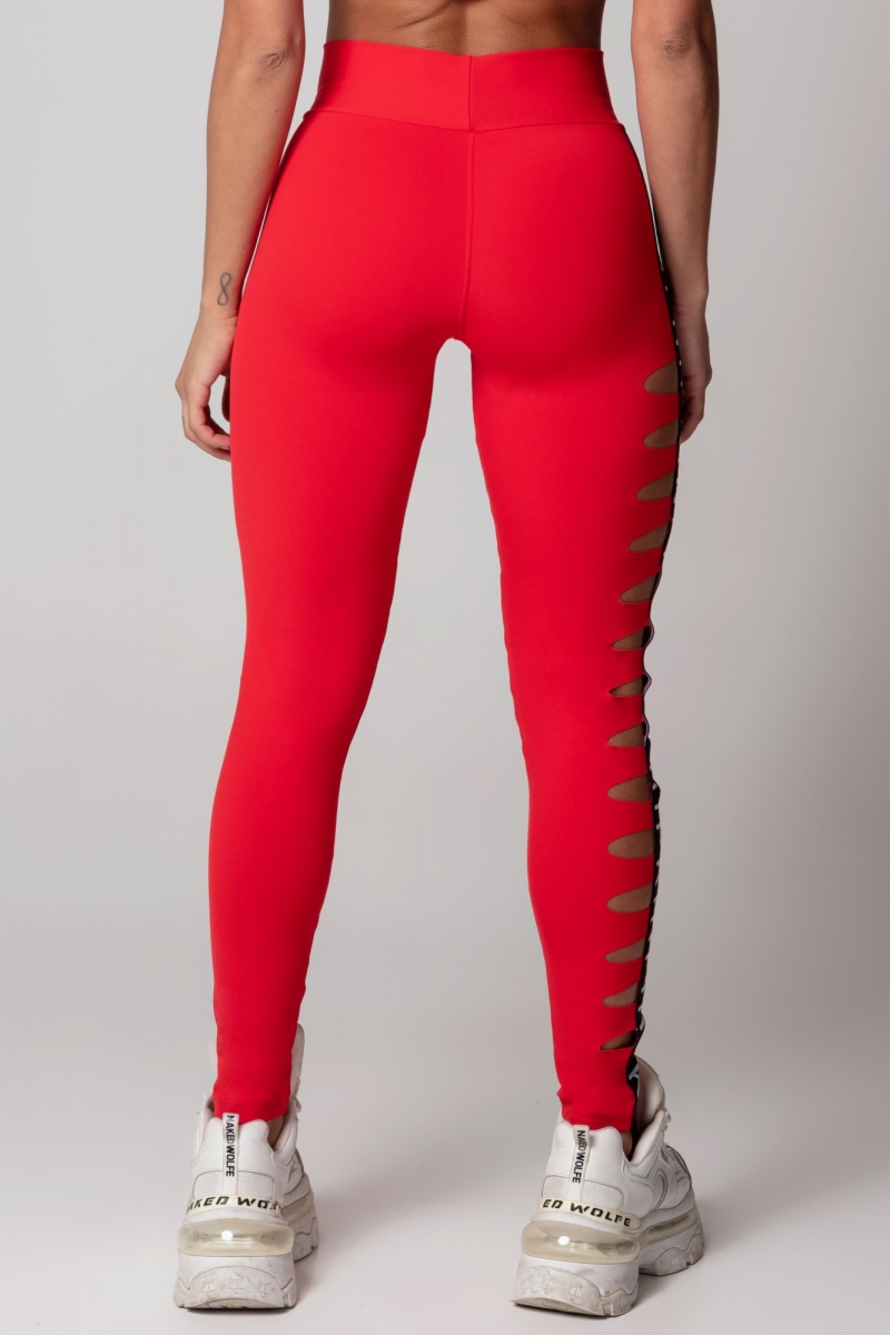 Hipkini - SportsWear Red Laser Leggings - 3339775