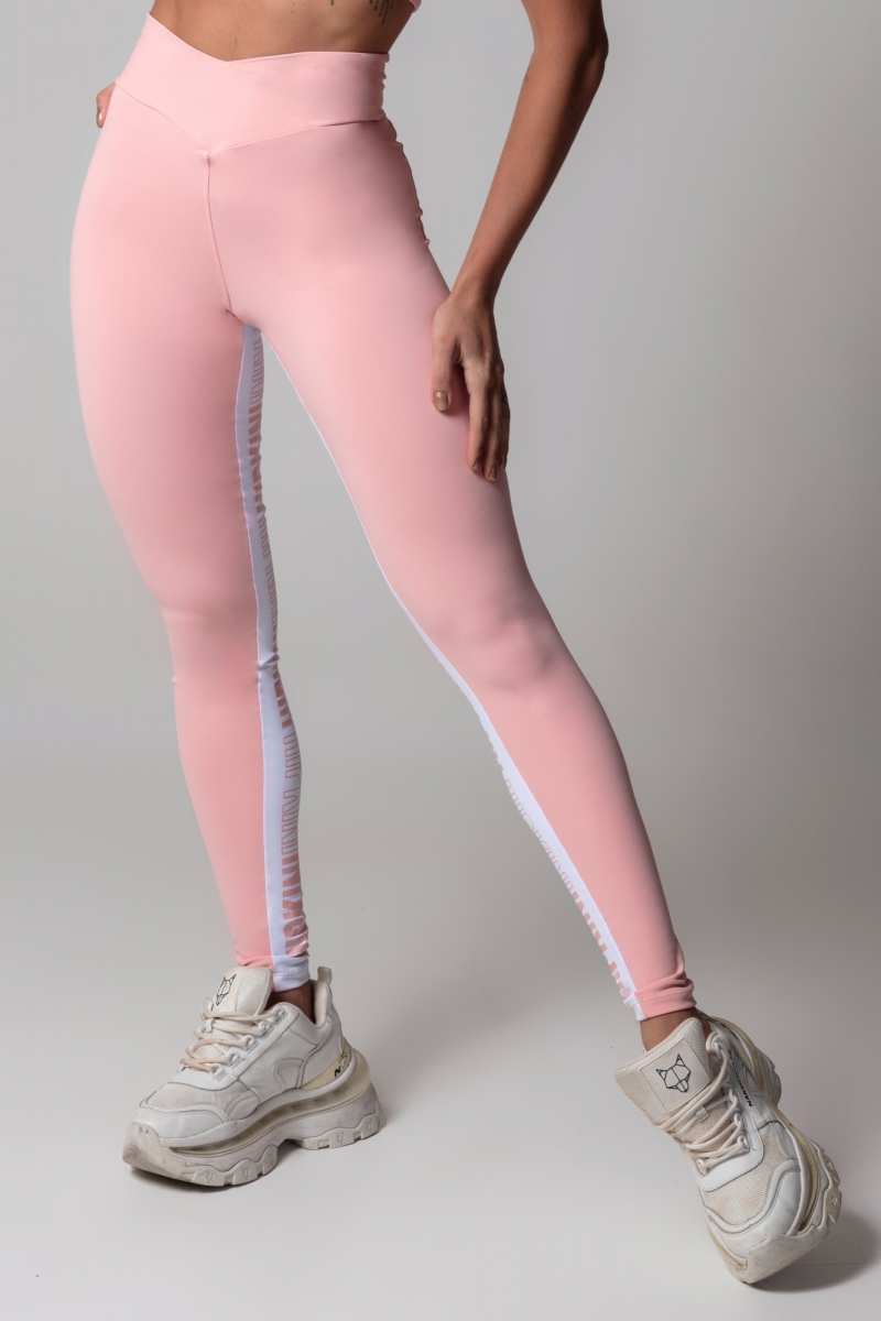 Hipkini - Legging SportsWear Pink Crossover Waistband - 3339794
