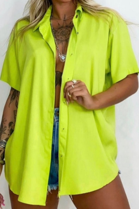 AS8 - Lime Green Unisex Viscolinho Shirt - TM001