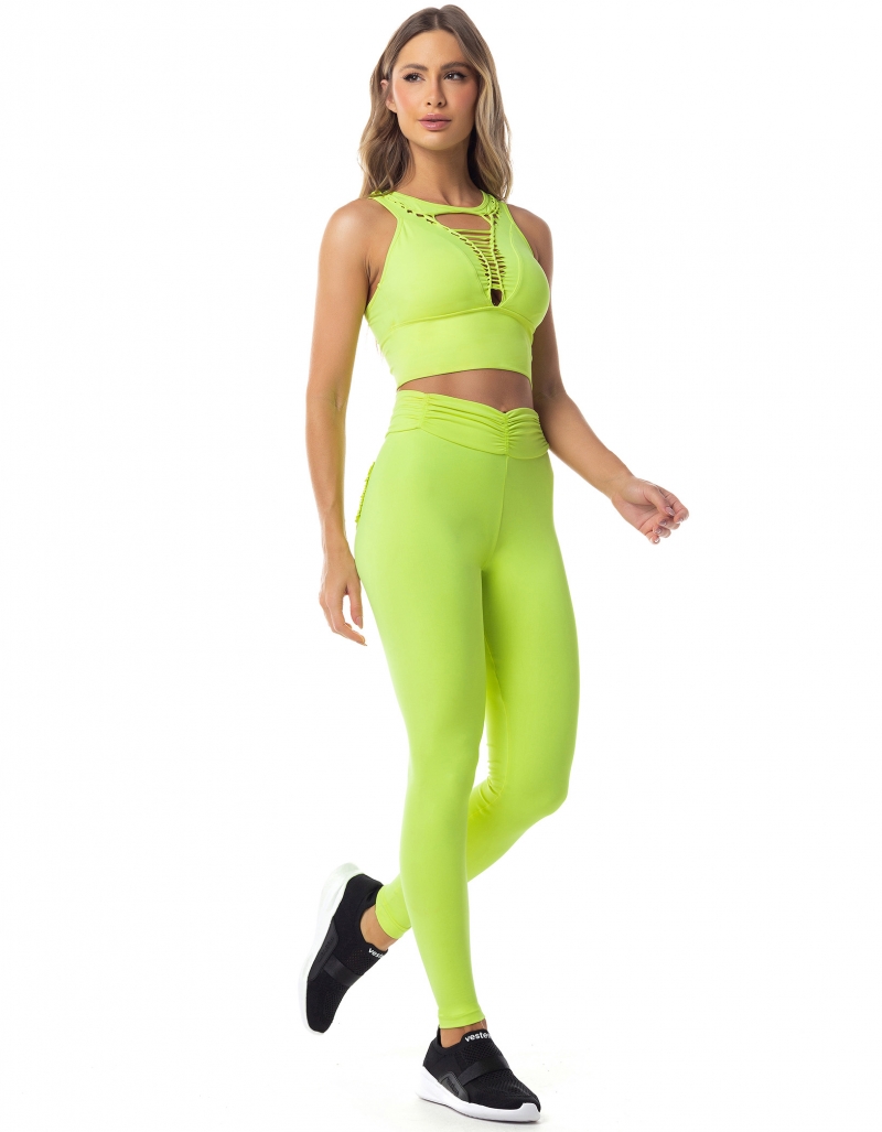 Vestem - Legging Fuso Ametista Amarelo Neon - FS626.ESS.C0009