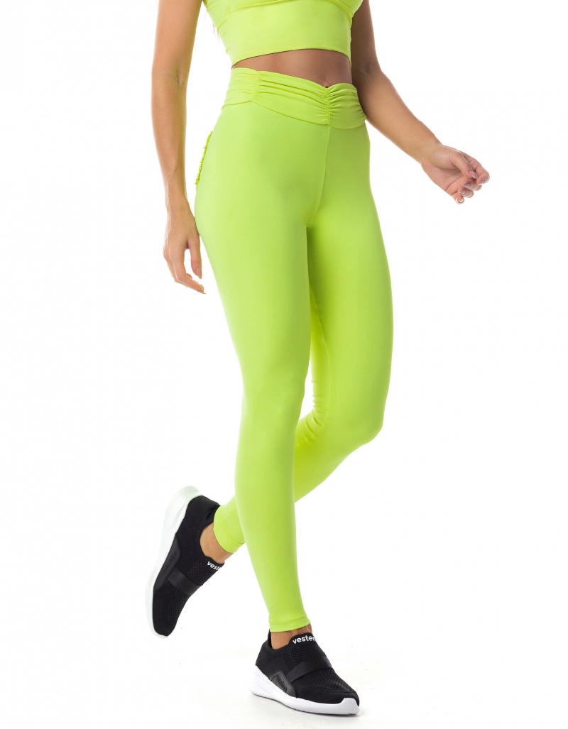 Vestem - Amethyst Leggings Neon Yellow - FS626.ESS.C0009