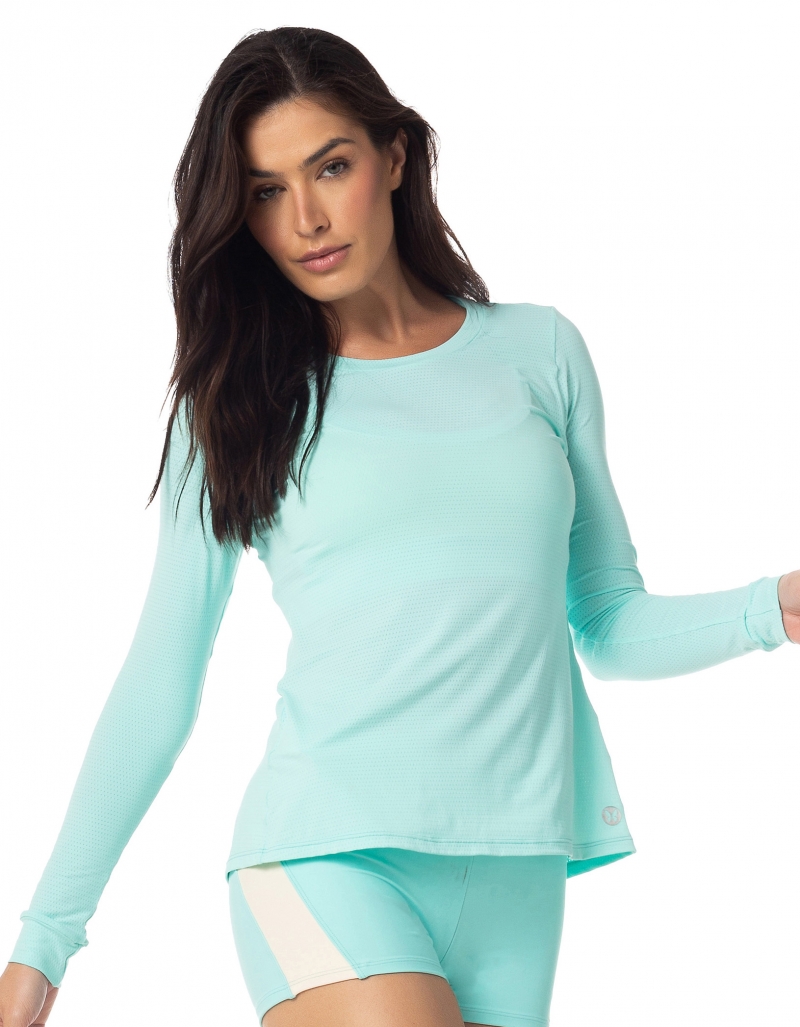 Vestem - Shirt Long Sleeve Dry Fit Selenita Verde Frais - BML412.I23.C0248