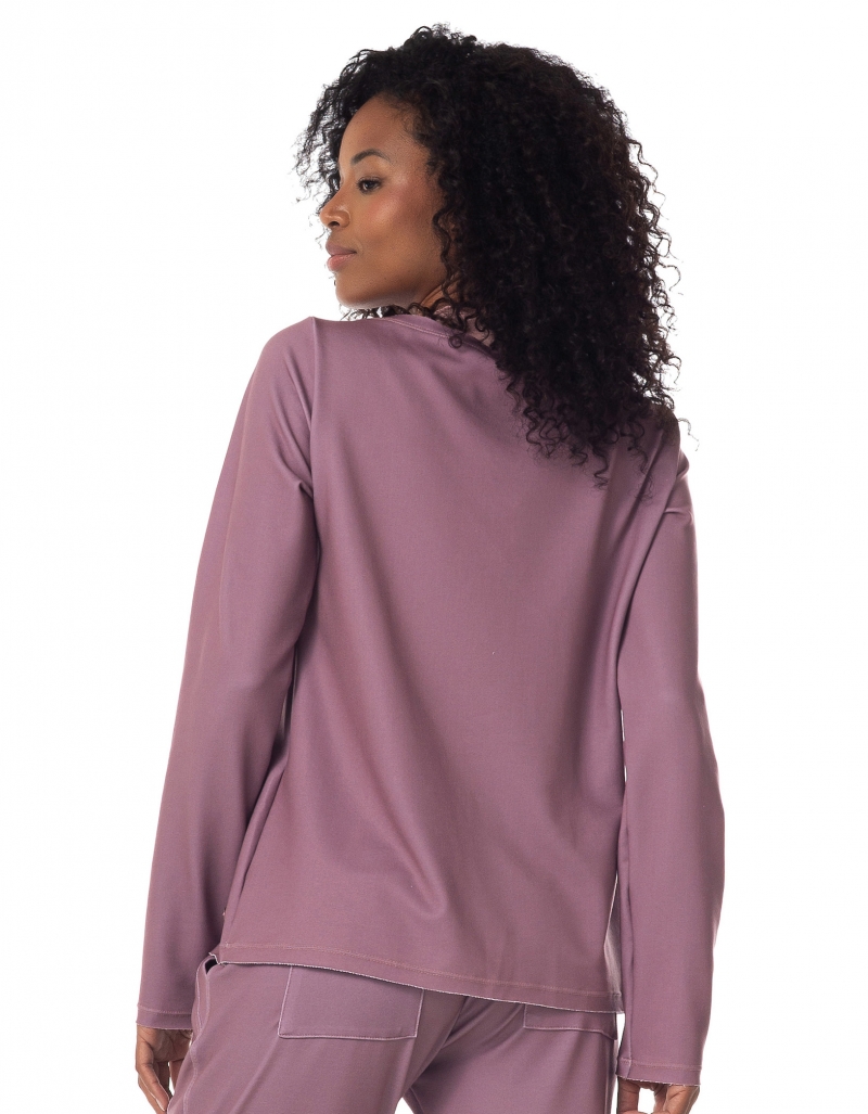 Vestem - Blusa Manga Longa Oslo Rosa Satin - BML422.I23.C0346