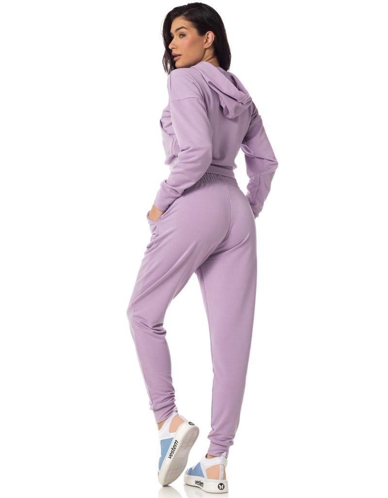 Vestem - Lilac Hooded Long Sleeve Shirt - BML438.I23.C0023