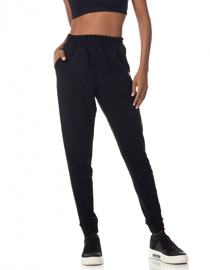 Vestem - Black jogger pants - CAL142.I23.C0002