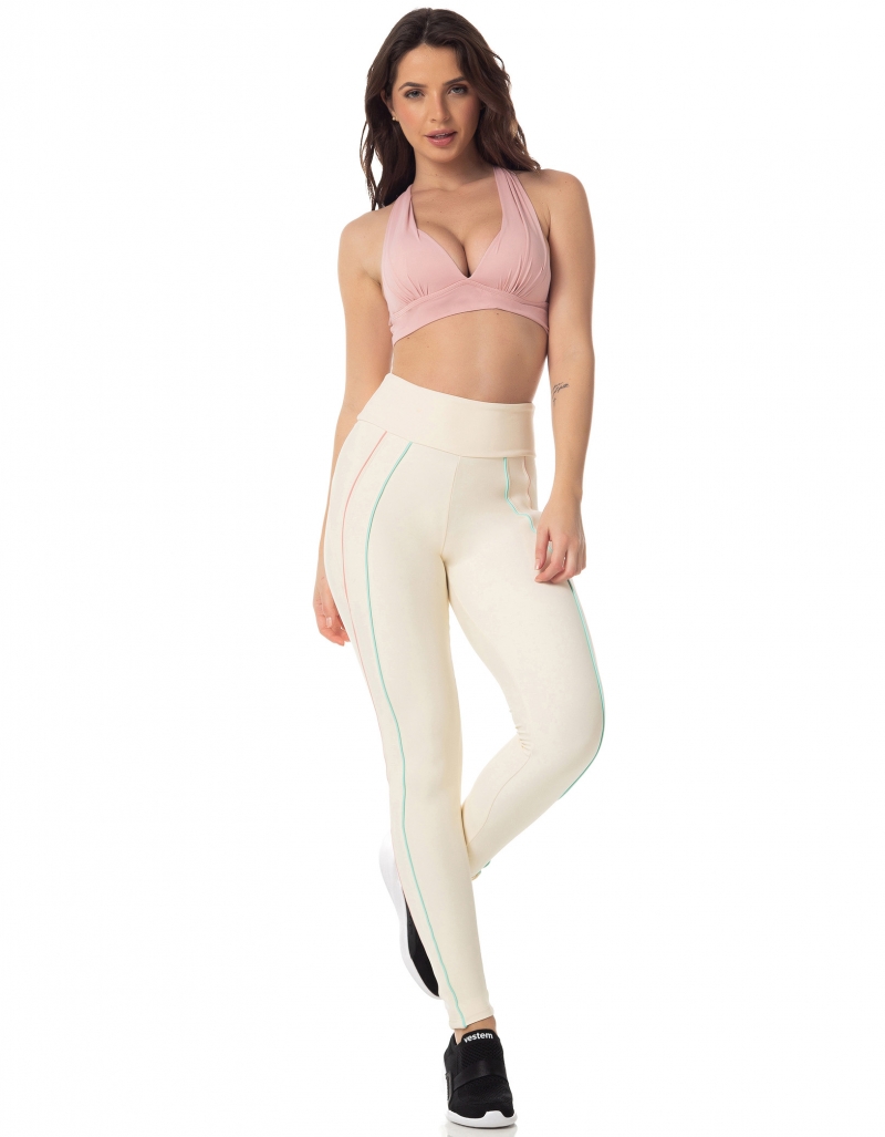 Vestem - Legging Fuso Lazuli Off White e Ecru - FS1256.I23.C0140