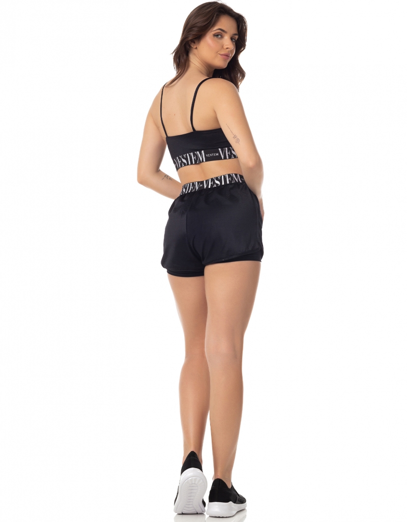 Vestem - Black Emerald Shorts - SH348.I23.C0002