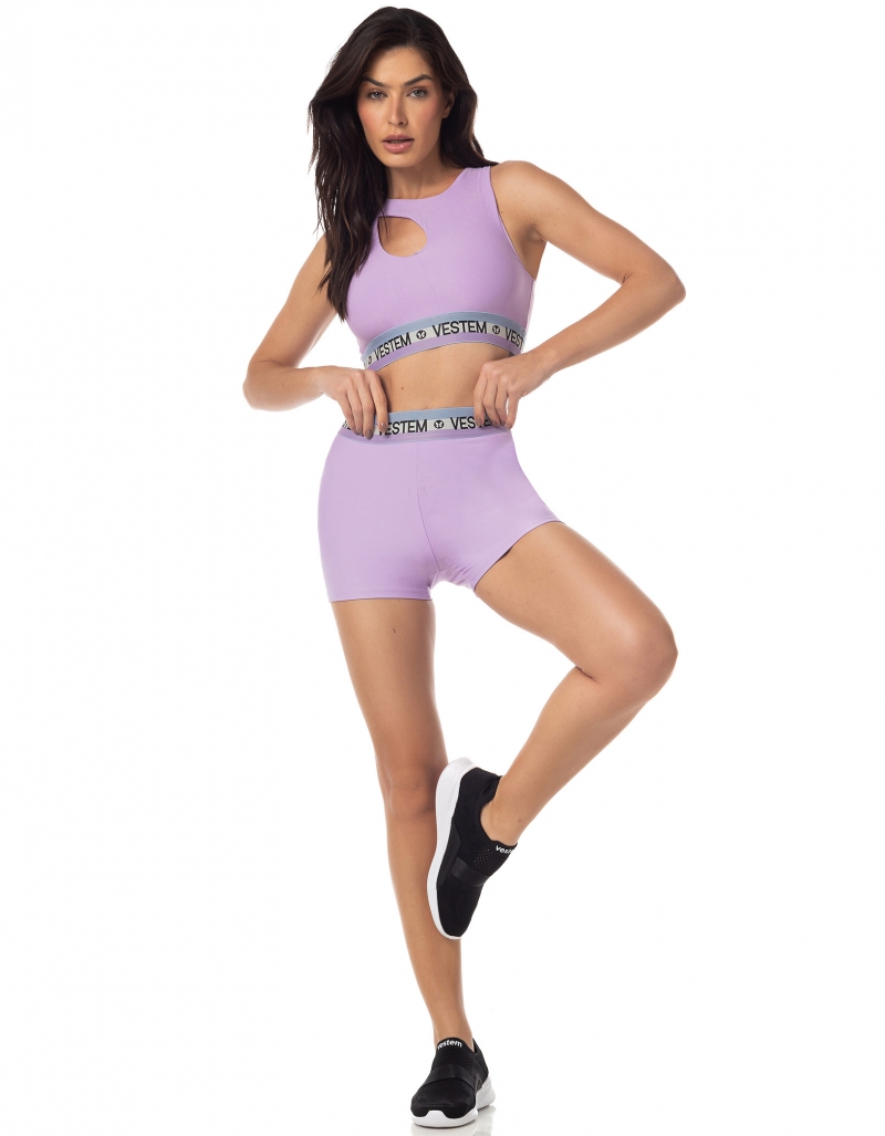 Vestem - Shorts Zirconia Lilas - SH491.I23.C0023