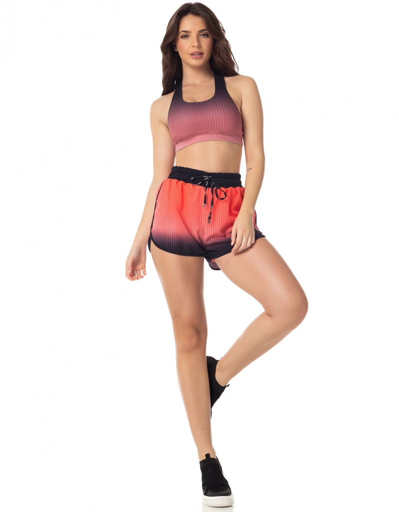 Vestem - Shorts Lolita Text. Preto e Romance e Zig Zag - SH492.I23.E1157