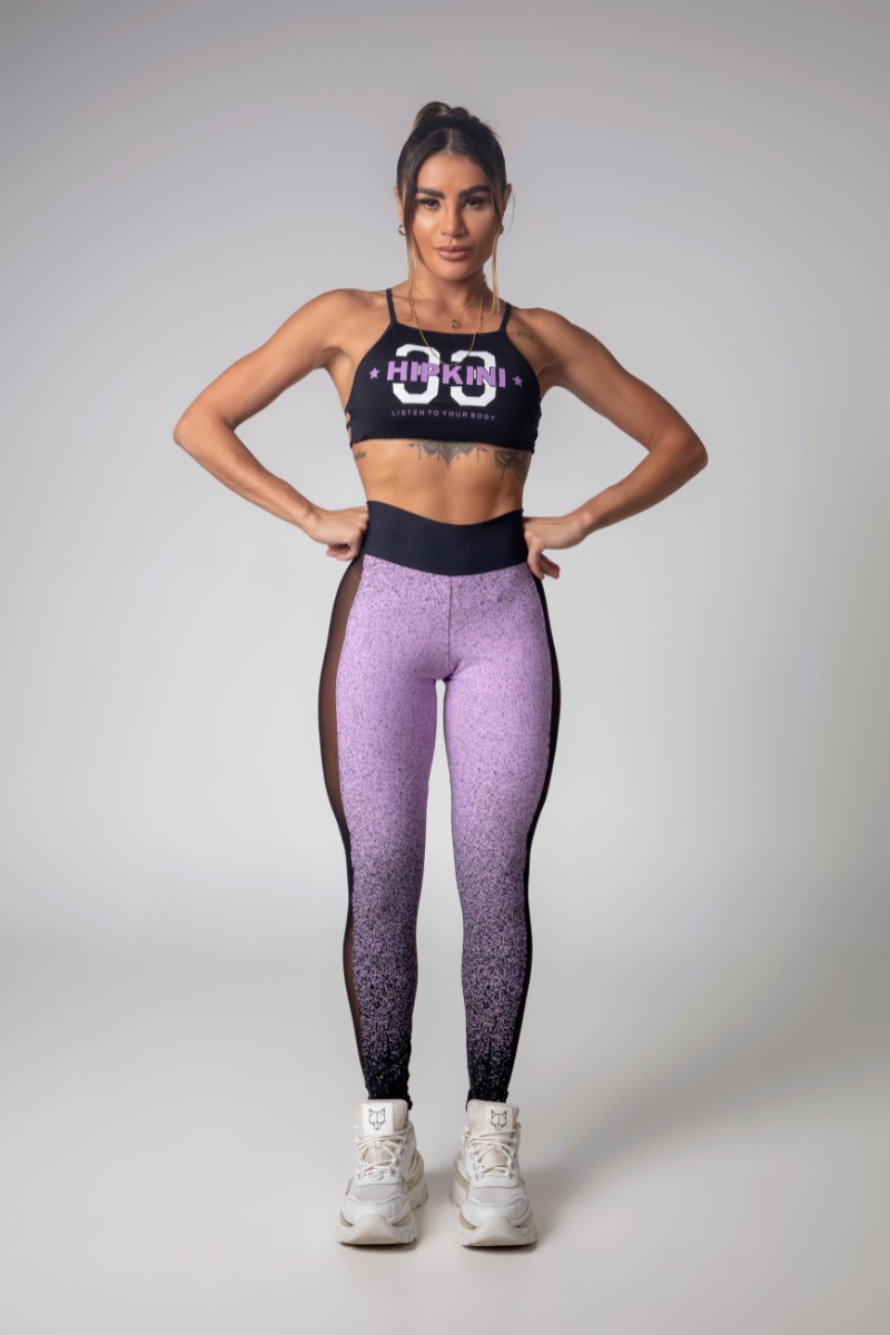 Hipkini - Legging Gym Girl Lilás com Tule - 3339812