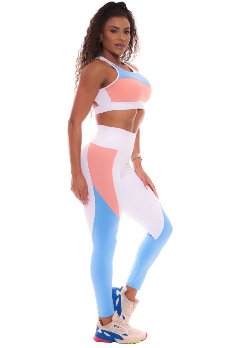 Garotafit - Conjunto Angola Branco - FCS274BG