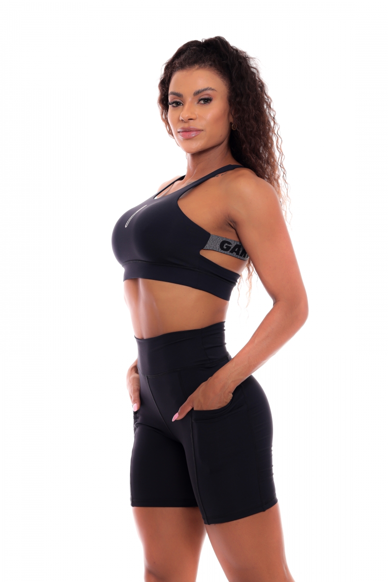 Garotafit - Conjunto Pionguiangue Preto - FCS278AM