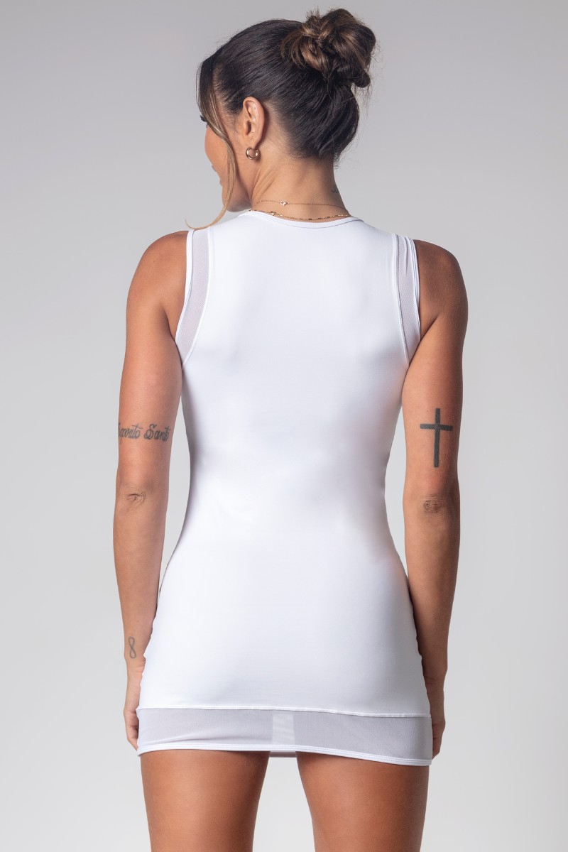 Hipkini - Camisetão Gym Girl Branco com Arrastão - 3339819