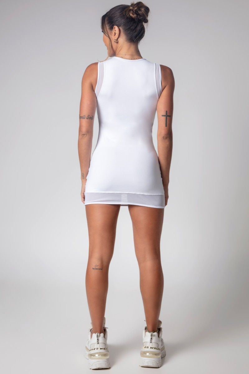 Hipkini - Camisetão Gym Girl Branco com Arrastão - 3339819