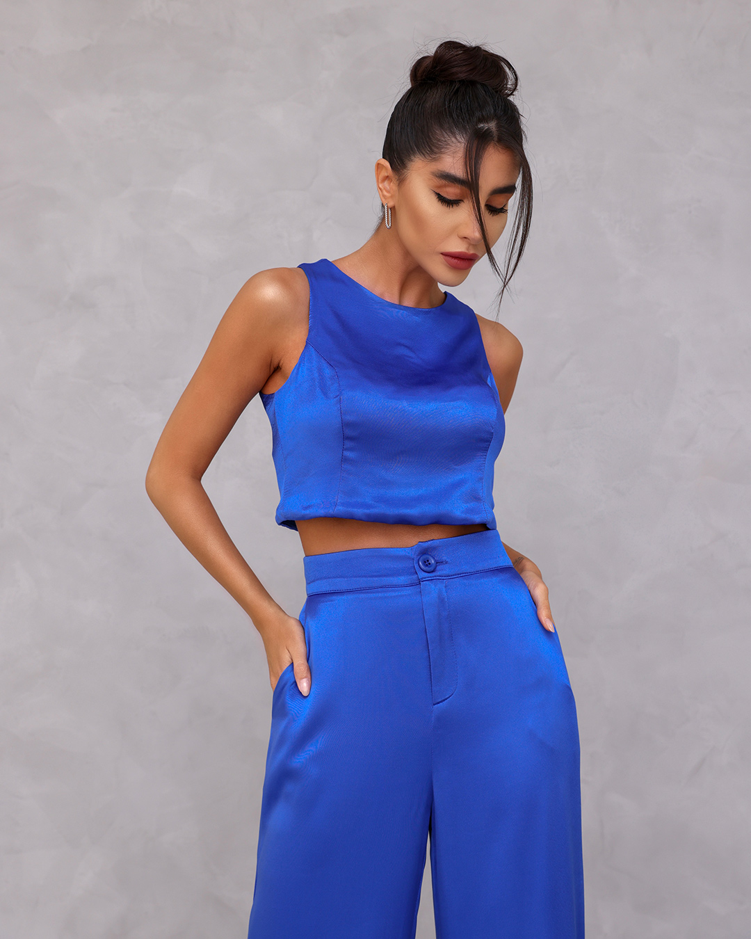 Dot Clothing - Set Dot Clothing Pants Satin Blue - 1859AZUL