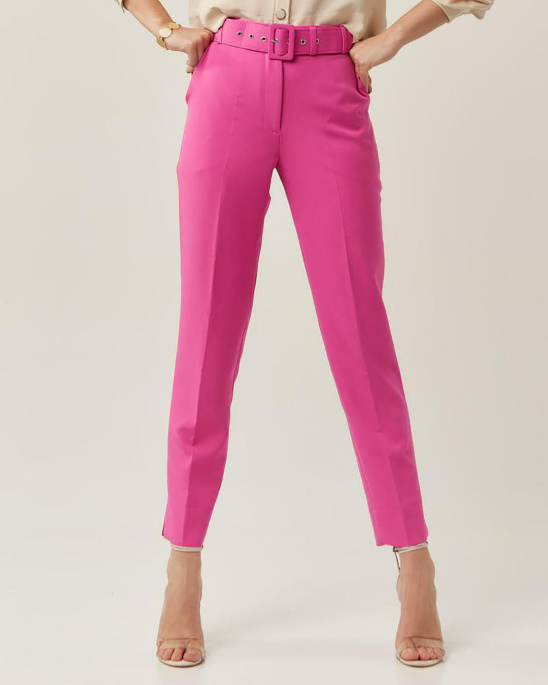 Innocence - Pants Innocence Tailoring with Pink Belt - 30963ROSA