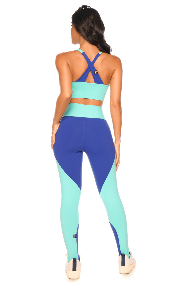 Lets Gym - Legging Bold Turquesa - 1971TQ