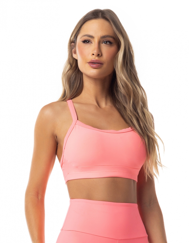 Vestem - Sports bra Lovers Orange Zig Zag - TOP556.ESS.C0247