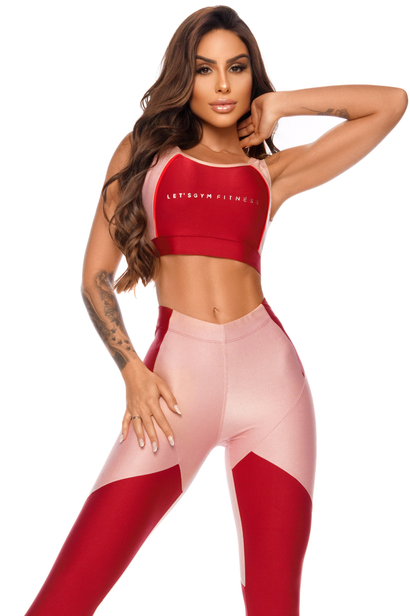 Lets Gym - Top Lollypop Vermelho - 1935VM