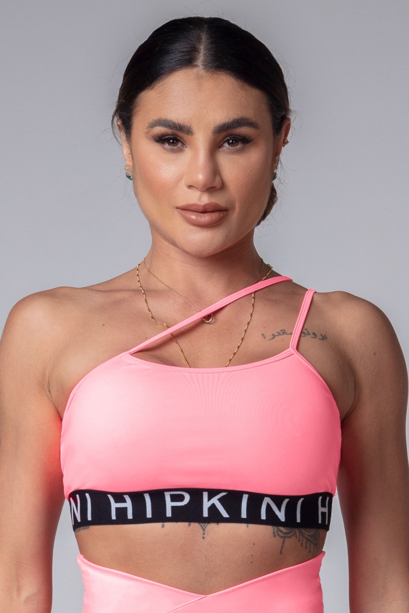 Hipkini - Urban Girl Neon Asymmetric Top - 3339885