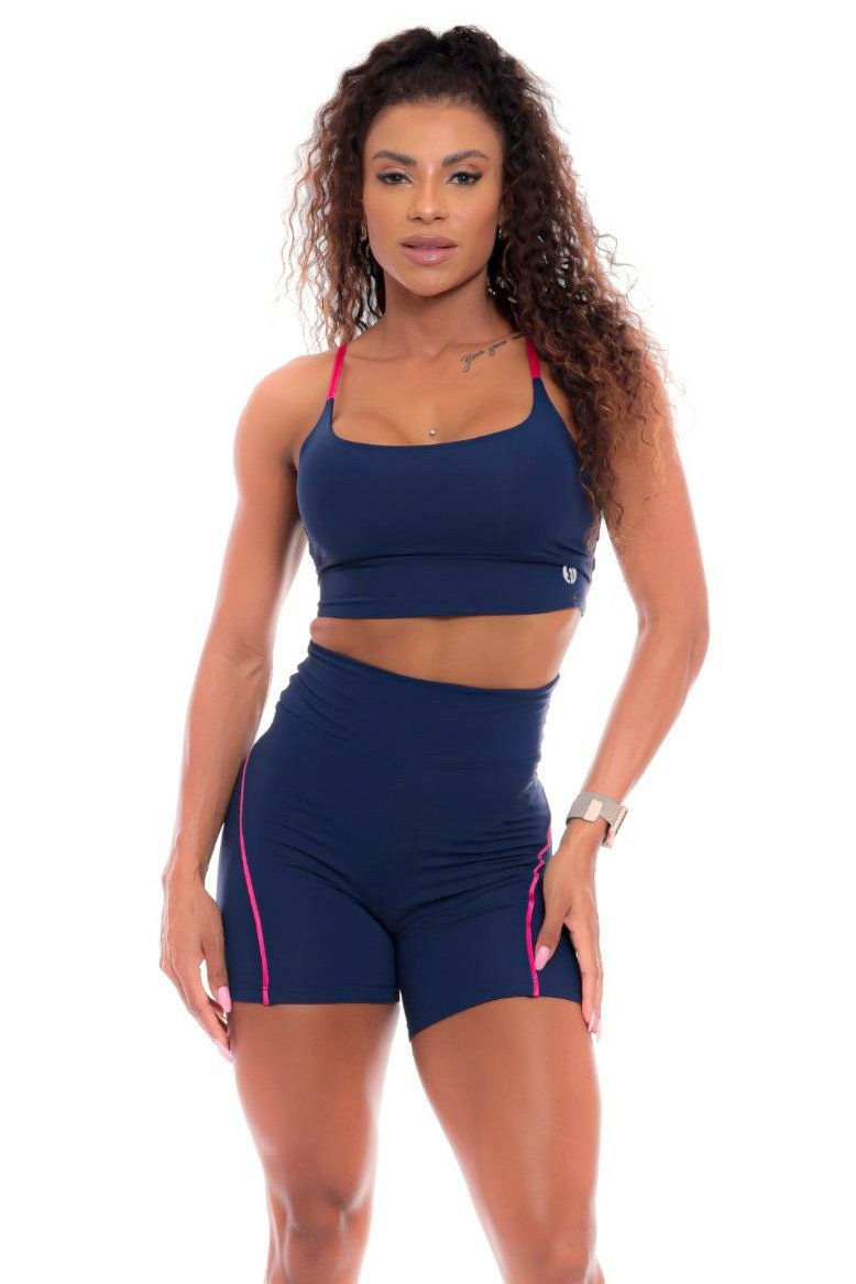 Garotafit - Conjunto Berna Azul Marinho - SCJ48LM