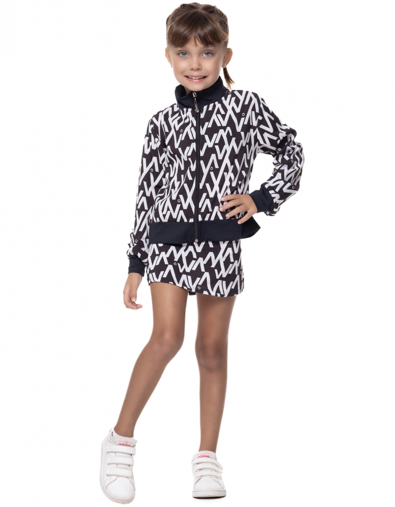 Vestem - Jaqueta Inspire Kids Logomania V Preto - JACK01.MV.E0975