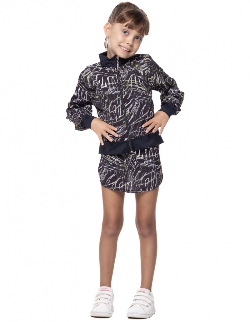 Vestem - Jacket Inspire Kids Foliage Black and Neon Yellow - JACK01.MV.E1038