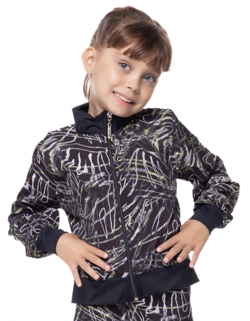 Vestem - Jacket Inspire Kids Foliage Black and Neon Yellow - JACK01.MV.E1038