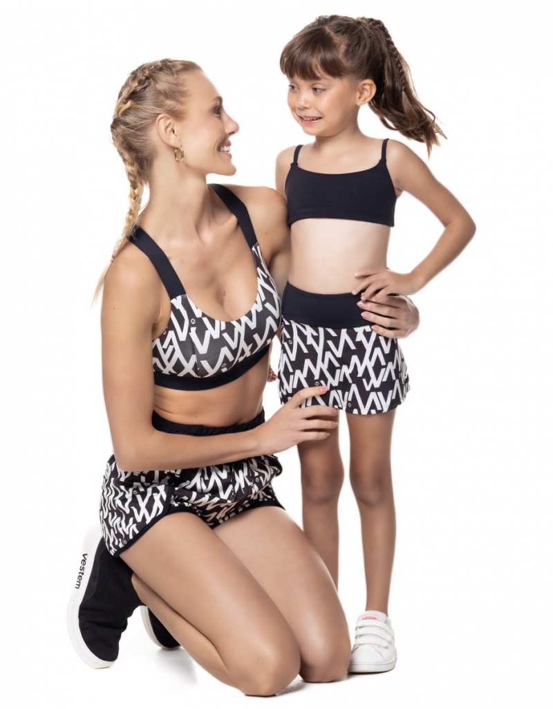 Vestem - Saia Candy Kids Logomania V Preto - SAK69.MV.E0975