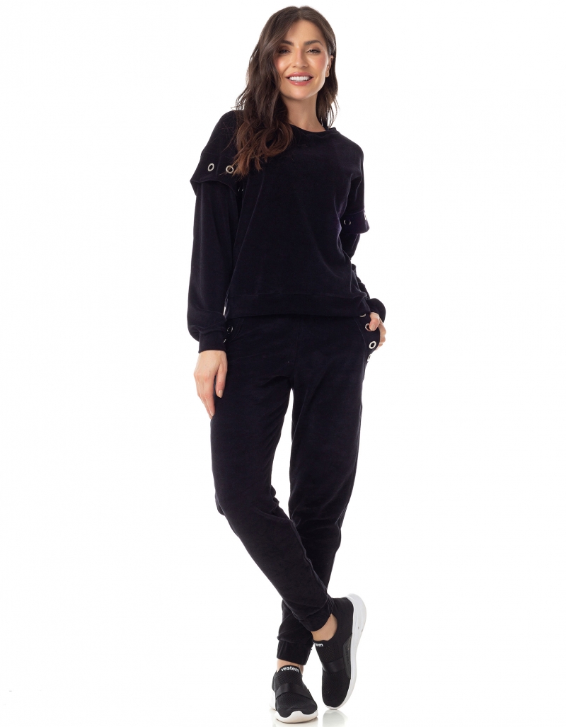 Vestem - Monterrey Black Shirt and Pants Set - CJ14.AI23.C0002