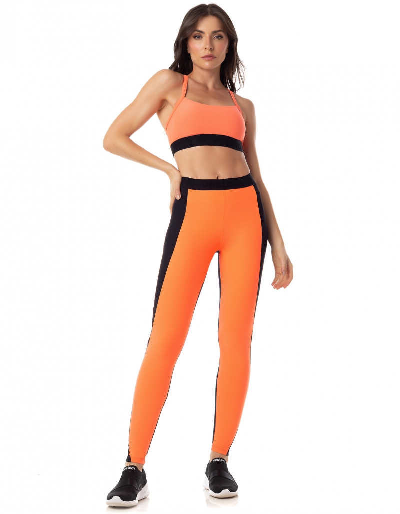 Vestem - Ankara legging legging Orange Neon - FS1280.AI23.C0007