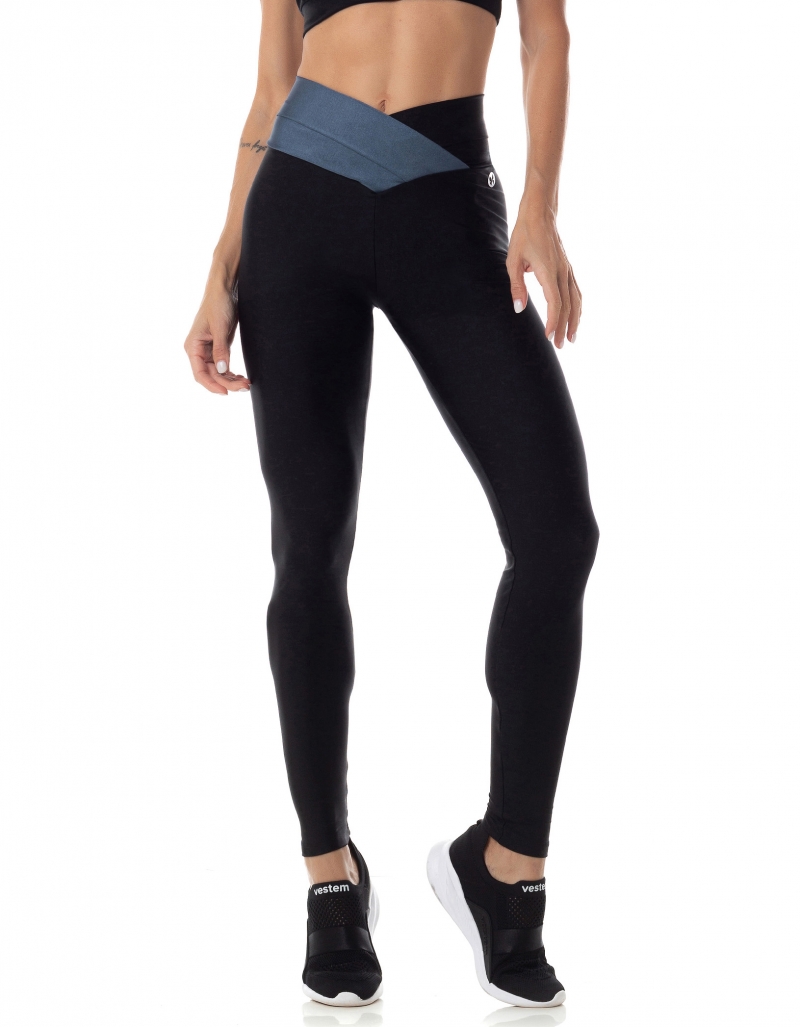 Vestem - Black Cork leggings - FS1317.AI23.C0002