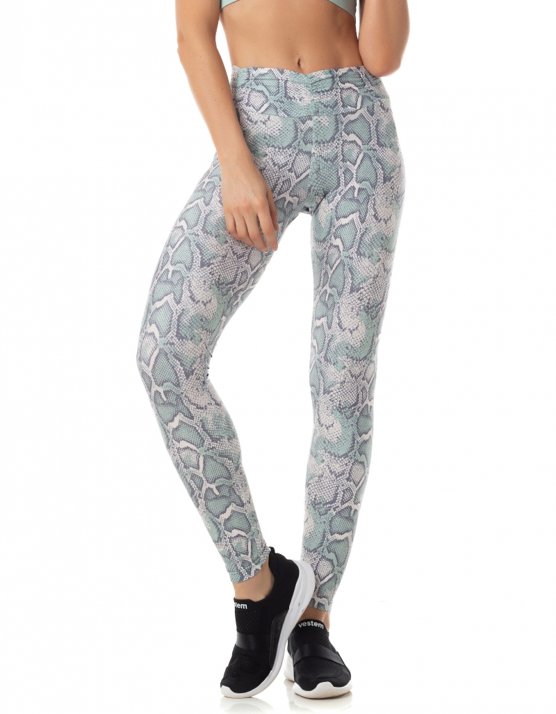 Vestem - Leggingss leggings Empina Bumbum Bonina Savage Green and Off White - FS998.AI23.E1168