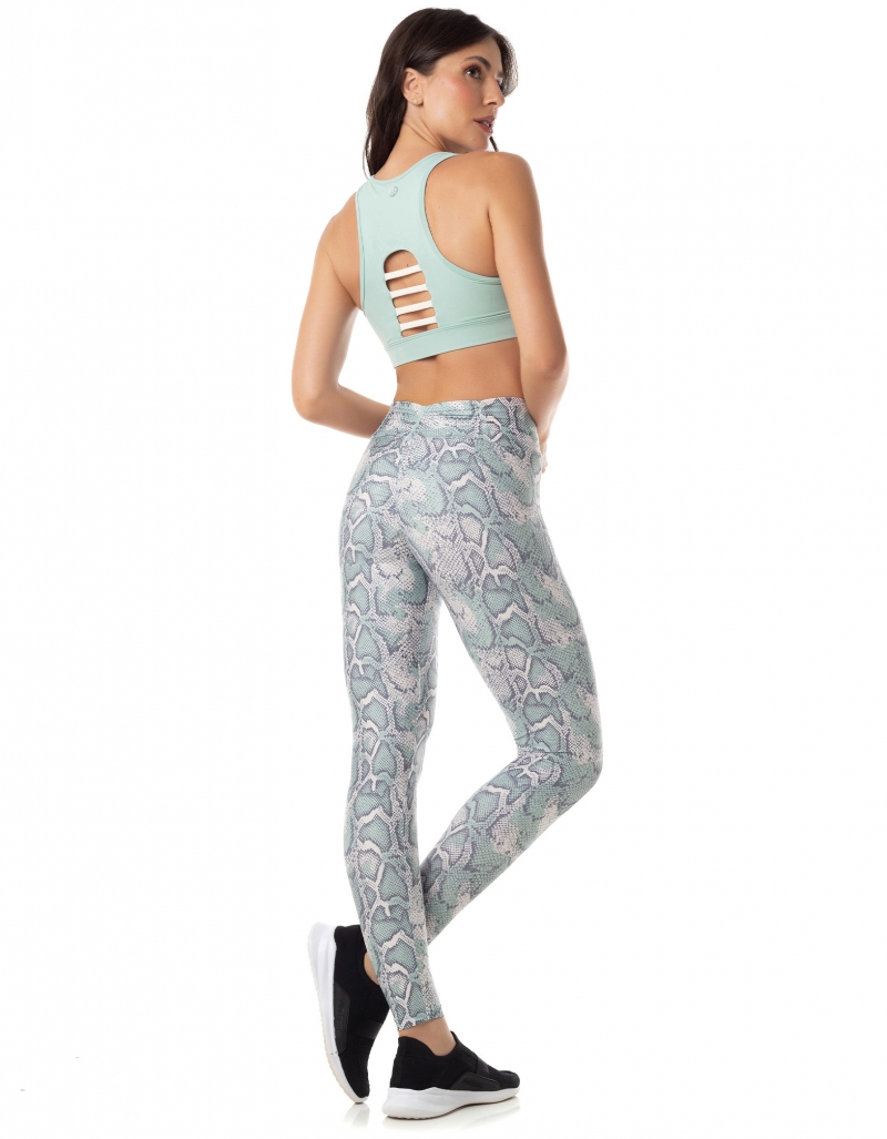 Vestem - Legging Fuso Empina Bumbum Bonina Savage Verde e Off White - FS998.AI23.E1168