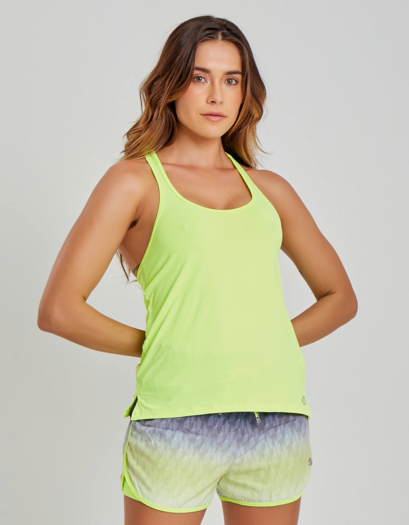 Vestem - Tank Shirt Dry Fit Kathmandu Yellow Neon - REG711.AI23.C0009